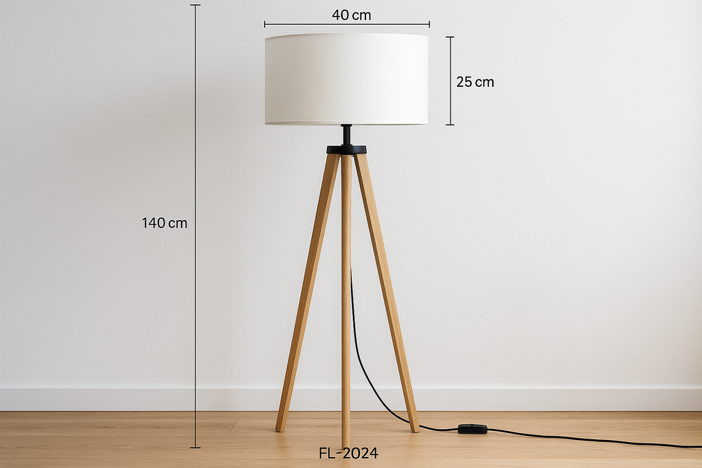 Abajur Tripé - Vista Frontal